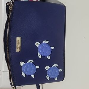 NWOT Kate Spade Navy Blue Turtle Crossbody Bag